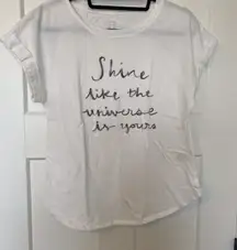 A New Day White Sequin Shirt Size Small Top Shine Like the Universe If‎ Yours