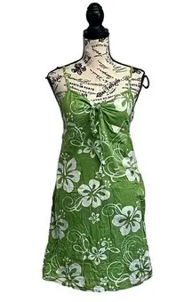 Outlooks Womens Hawaiian Mini Knit Dress Beach Vacation S Summer