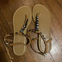 American Eagle studded flat sandals 