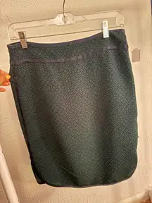 Tori Burch dark green patterned skirt