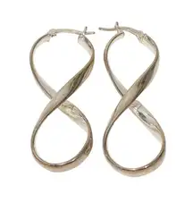 Infinity Hoops Sterling Silver Hoop Earrings Jewelry