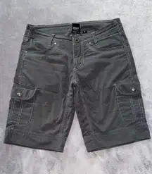 Kuhl Women's Free‎ Range Hiking Cargo Shorts Mid Rise Charcoal Sz 6