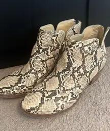 Snake Skin Booties