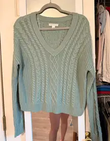 Sage Green Aeropostale Knit Sweater