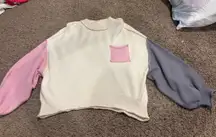 POL Knit Color Block Sweater