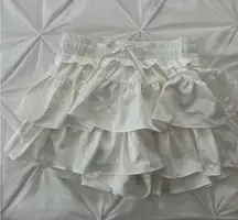 Ruffle mini skirt