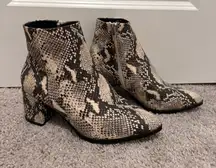 Snakeskin Booties Steve Madden