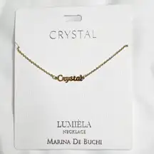 “Crystal” Personalized Name Necklace Lumiela