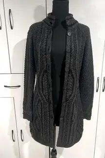 Inis Crafts long cardigan‎ . 100% merino wool . Size S