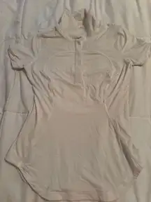 White lululemon golf polo