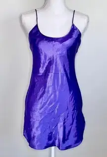 🔥 3/$30 Circa 2000 Royal Purple Satin Slip Dress