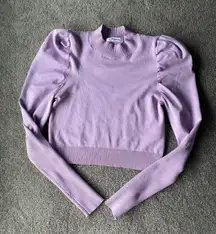 Purple Puff Sleeve Top