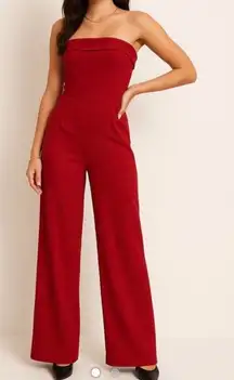Garage women’s jumpsuit strapless Christmas M