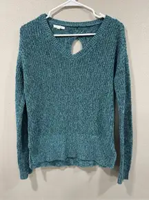 2/$10 Teal Sweater Open Back Design