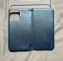 TUCCH Wallet Case for iPhone 16 Pro Max Iridescent Powder Blue