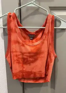 cropped tye dye tank