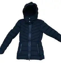 BLACK  PUFFER COAT