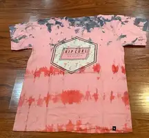 RIP CURL MASON FLAMINGO CUSTOM TIE DYE TEE