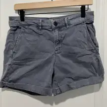✨ Chino By Anthropologie‎ Shorts Womens  Size 26 Relaxed Fit Gray Cotton Summer