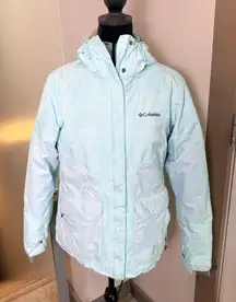 Columbia Women OmniHeat 3-in-1 Coat Interchange Multi Layer Ski Winter Baby Blue