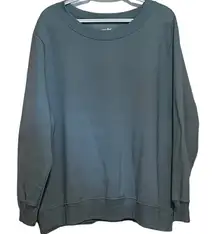 Terra & Sky Women's Light Green Long Sleeve Sweatshirt Size‎ 2X 20W/22W