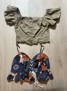 ILLA ILLA and Fashion Now Set‎ of Medium Crop Tops