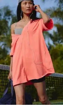 NWT Free People Movement Hot Shot Tee Romper In Tulip Pink XL