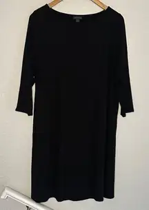 J. Jill Wearever Collection Black Dress Capsule Minimalist Basic Large Petite
