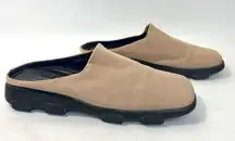 Donald J Pliner Sport Beige Square Toe Mules size 6 READ!  REVIEW!