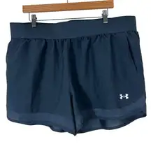 Under Armour Running Shorts Womens XXL Gray Loose Fit Mesh Trim Athletic Gym