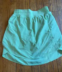 Lululemon Skirt Womens 4 Green Athletic Tennis Running Skort Liner Activewear