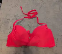 Victoria's Secret SWIM Size 34D The Wrap Halter Bikini Top Pink