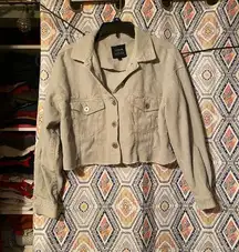 cropped corduroy jacket