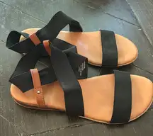 Kensie‎ strappy black sandles-8