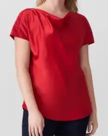 Universal Standard  Viva Boatneck Top Holiday Red Small/14/16