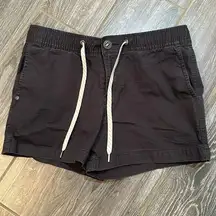 Vuori ripstop black cotton hiking shorts size small