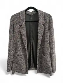Black Tape Gray Women's Cardigan Blazer Sweater