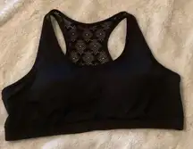 Zyia Bomber Black Racerback Sports Bra