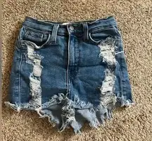 Women’s • VIBRANT• distressed shorts