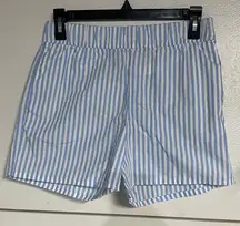 H&M DIVIDED WOMENS STRIPED PAJAMA SHORT BLUE WHITE XS NEW WITH TAGS