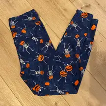 Lularoe Leggings OS NWT Skeleton Pumpkin