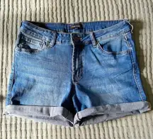 Dear John Fold Over Denim Shorts