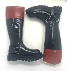 Jeffrey Campbell Friesian Riding Boots Black Brown Size US 7.5‎