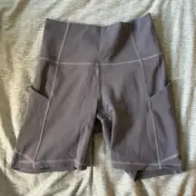Gray Biker Shorts