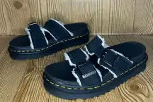 SOLD OUT Dr. Martens Myles fur lined double buckle slide sandals
Women’s 8