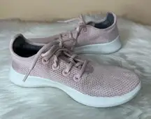 Allbirds Womens Tree Runners Soft Pink Running Shoes Sneakers Size 8