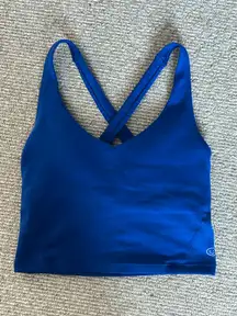 Gilly Hicks Blue Tank Workout Top Padded
