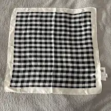 H by Halston Checkered Bandana, One Size, Black/White