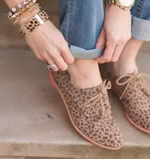 Leopard Oxford Shoes