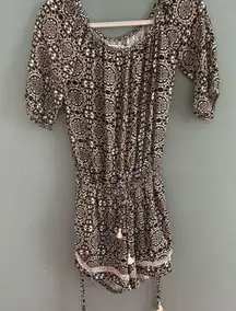 Faithfull the Brand Off the Shoulder Boho Romper​​